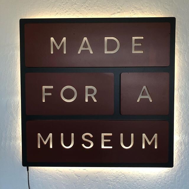 A sign for the front office

#madeforamuseum #birchply