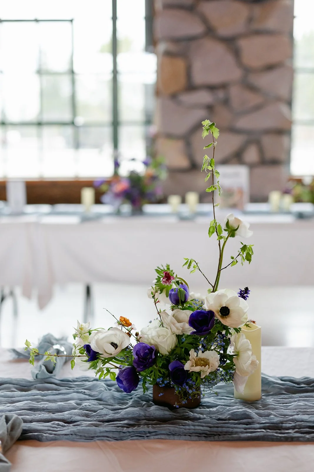 white-and-dark-purple-flower-arrangement