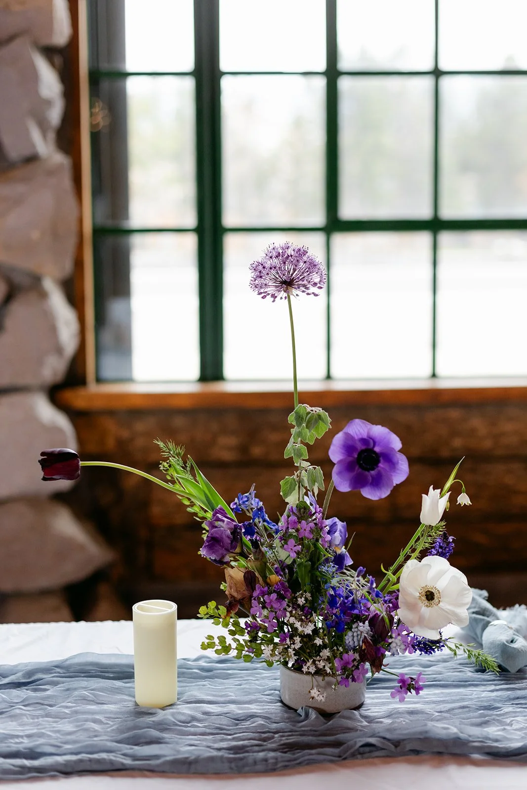 whimsical-purple-floral-arrangement