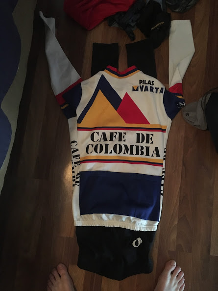 So proud to wear my dads old jersey when I’m riding cold