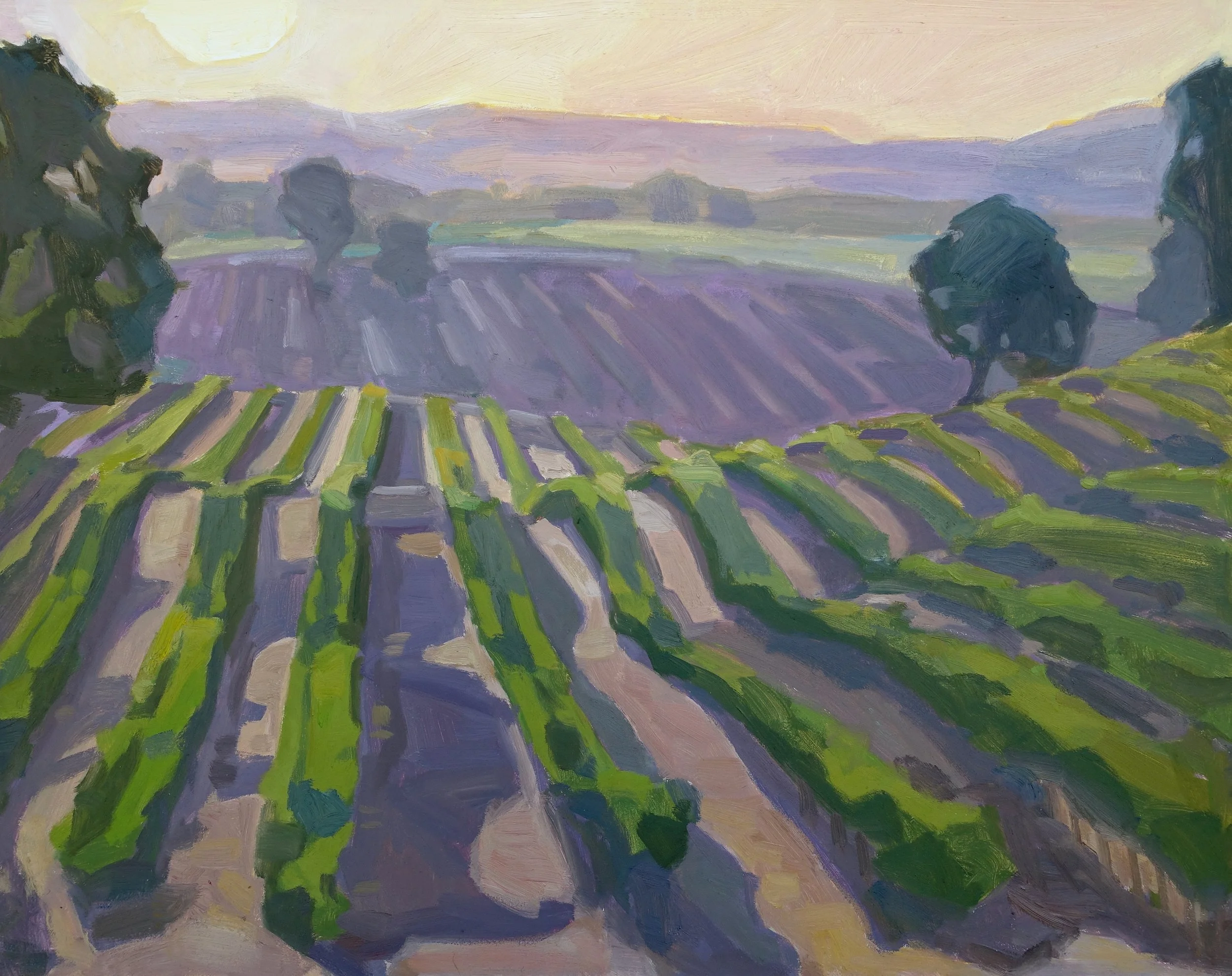SOLD May the Road Rise to Meet You, acrylic on canvas, 16 x 20 inches
