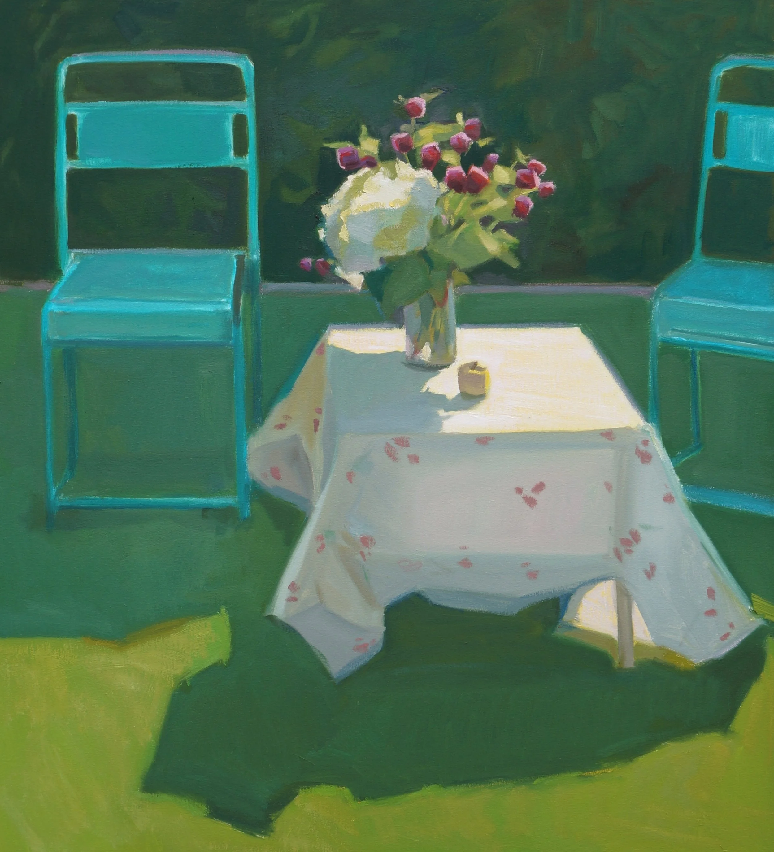 SOLD End of Summer, acrylic on canvas, 33 x 30 inches