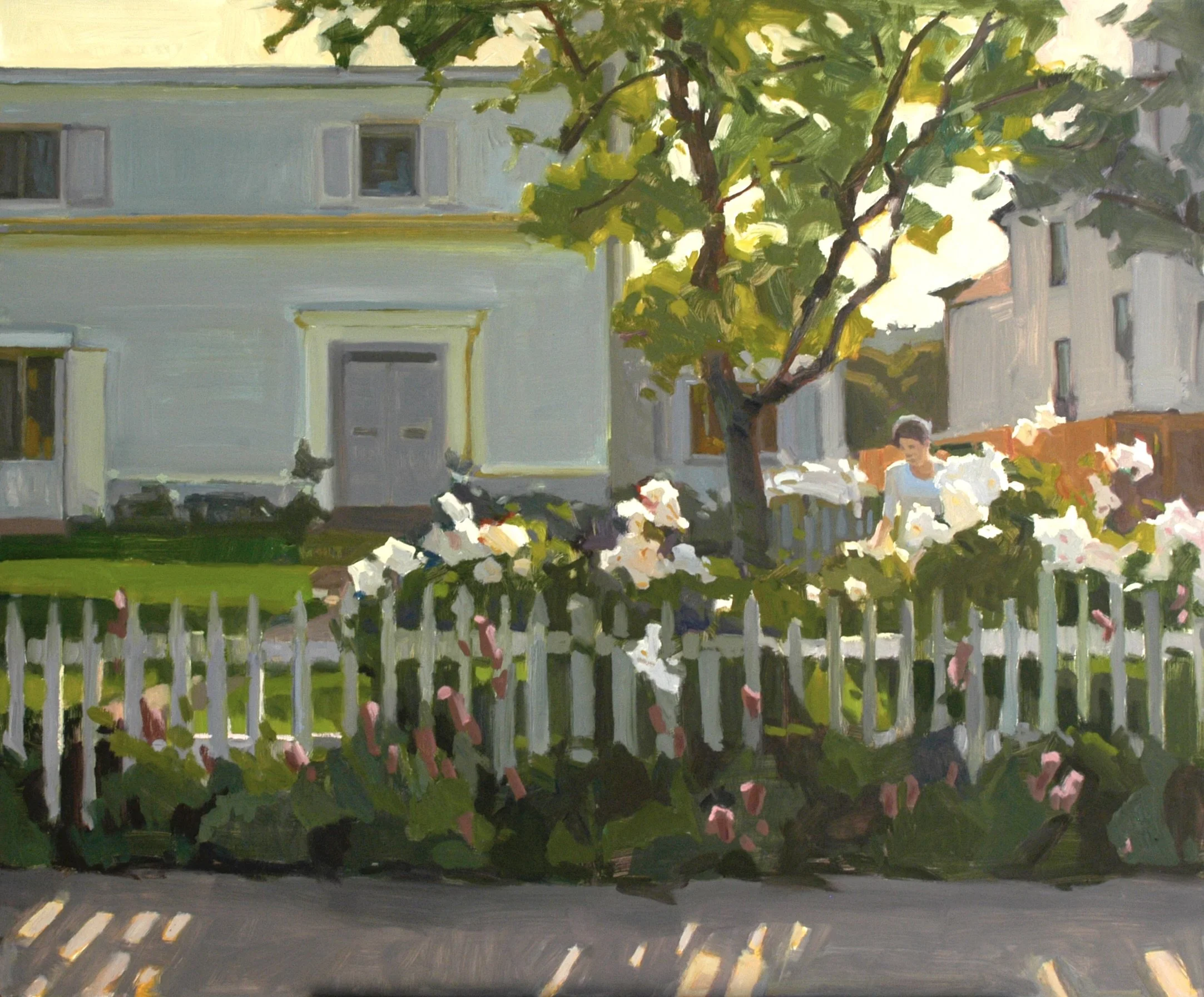 SOLD Tanya's Garden, acrylic on canvas, 30 x 36 inches