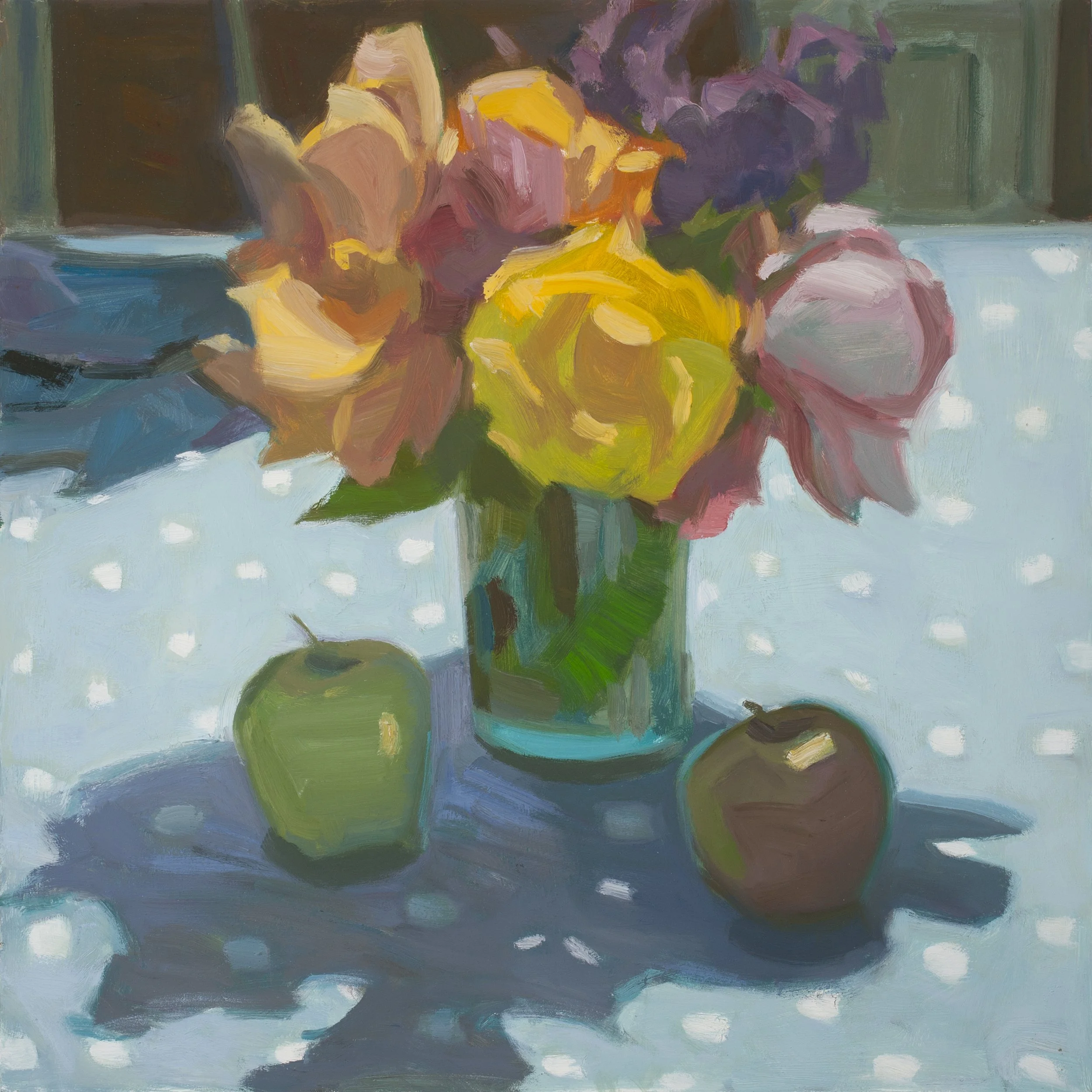 SOLD Homegrown, acrylic on canvas, 16 x 16 inches