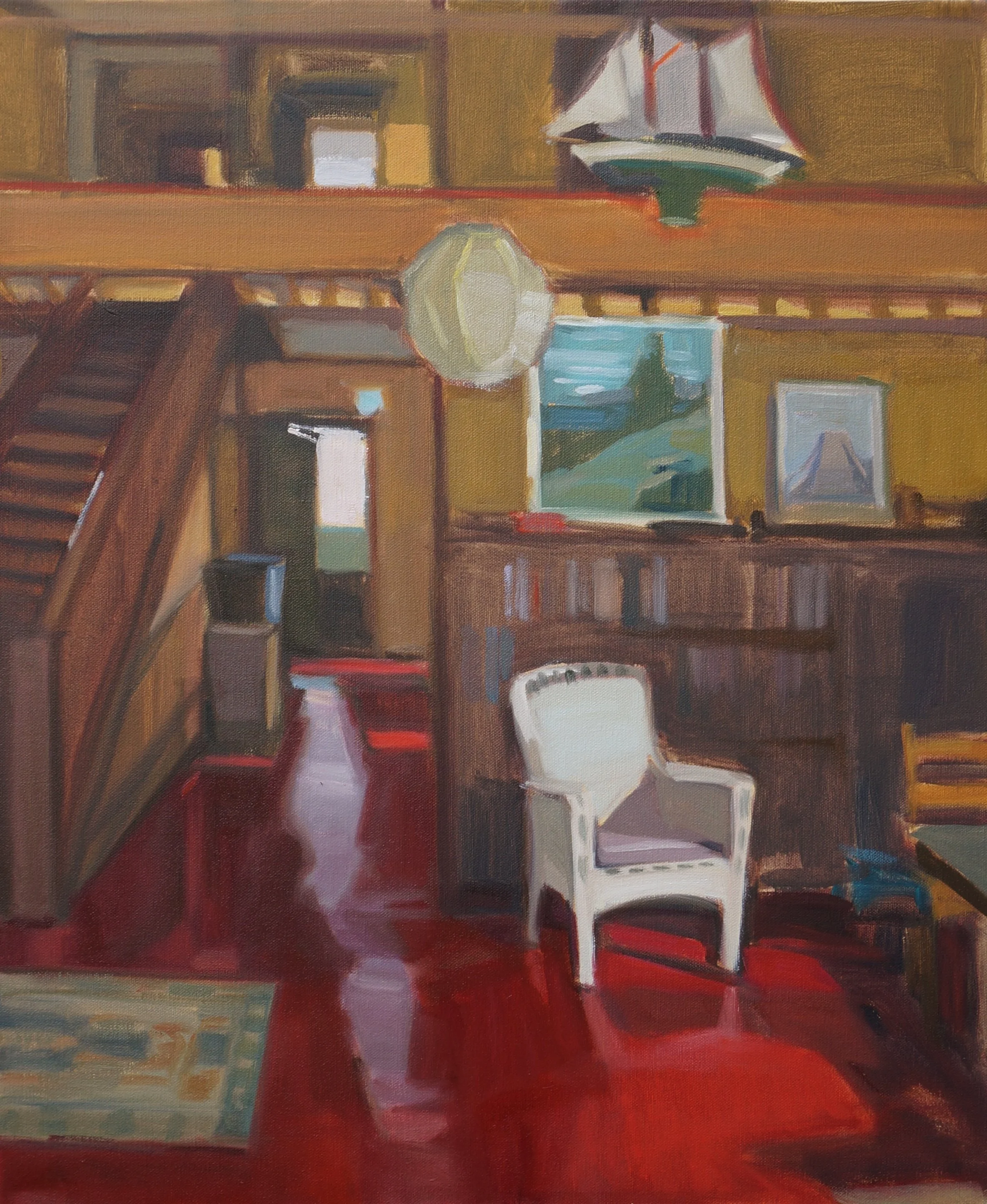 SOLD Fairfield's Chair, acrylic on canvas, 20 x 24 inches
