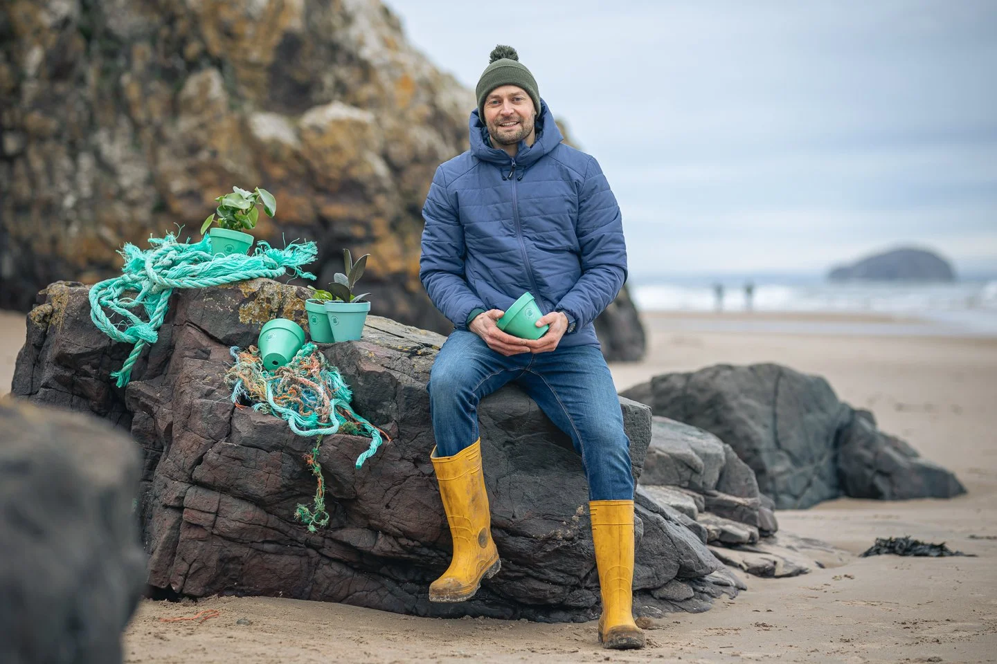 The Scottish business making plant pots from fishing gear waste