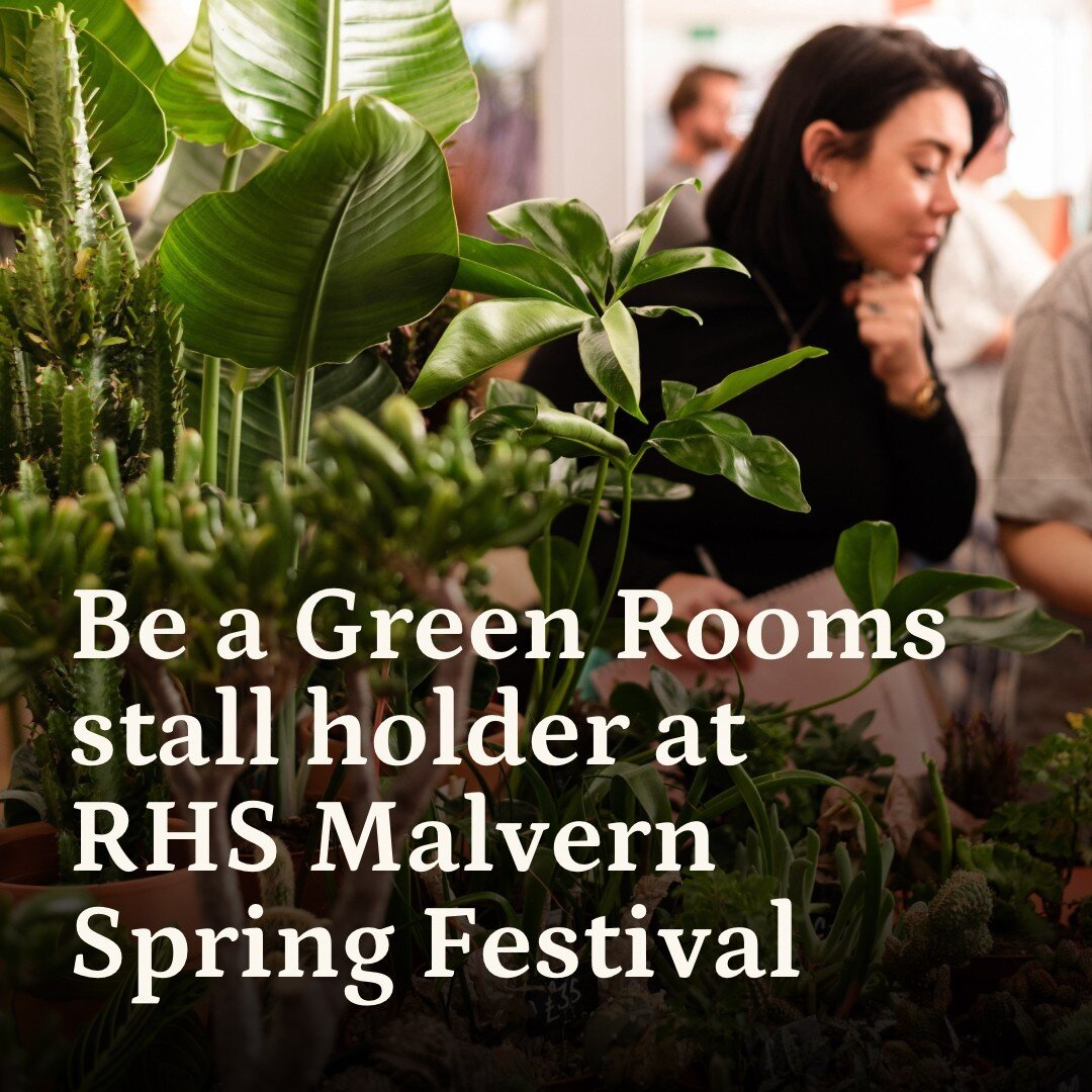 Fancy being a part of the most exciting houseplant event this spring? In a brand new collaboration with @the_rhs Malvern Spring Festival (9 &ndash; 12 May) Green Rooms Market will be bringing together the country&rsquo;s finest botanical businesses f