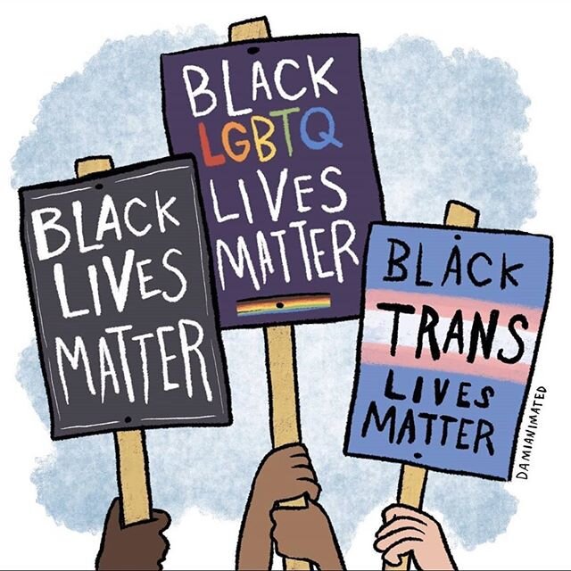 it&rsquo;s pride month so let&rsquo;s not forget... &bull; black TRANS lives matter &bull;
&bull; black QUEER lives matter &bull;
&bull; black GAY lives matter &bull;
&bull; black LESBIAN lives matter &bull;
&bull; black NON-BINARY lives matter &bull