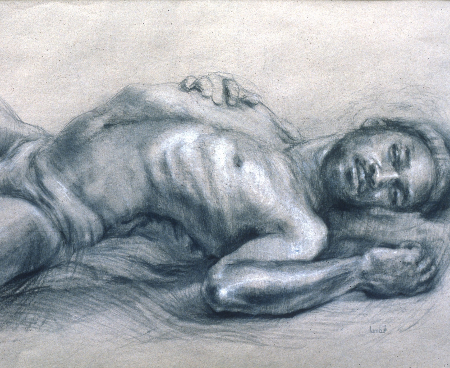 Lou Ann Burkhardt Runako Jahid, 1980 Charcoal and white chalk on toned paper 24” x 30” framed $1,600