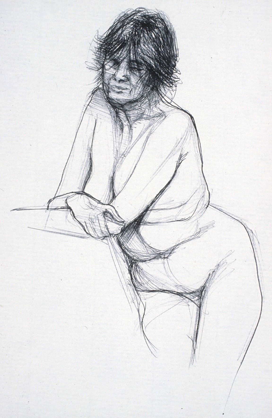 Lou Ann Burkhardt Kate , 2002 Pen and ink on paper 11” x 14”, framed $305