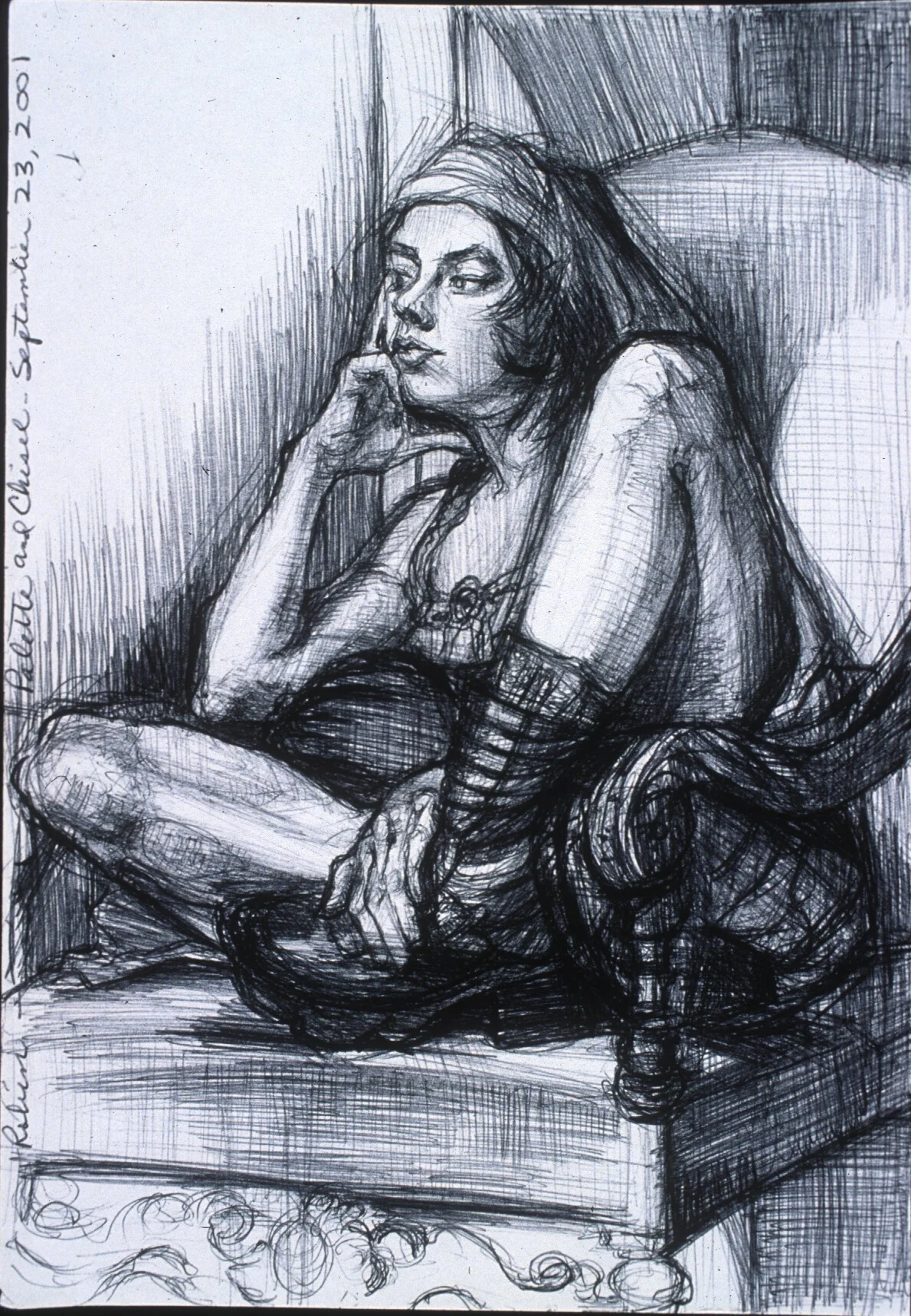 Lou Ann Burkhardt Robin , 2001 Pen and ink on paper 12” x 16-1/2”, framed $400 (sold) Giclee prints available, priced by size