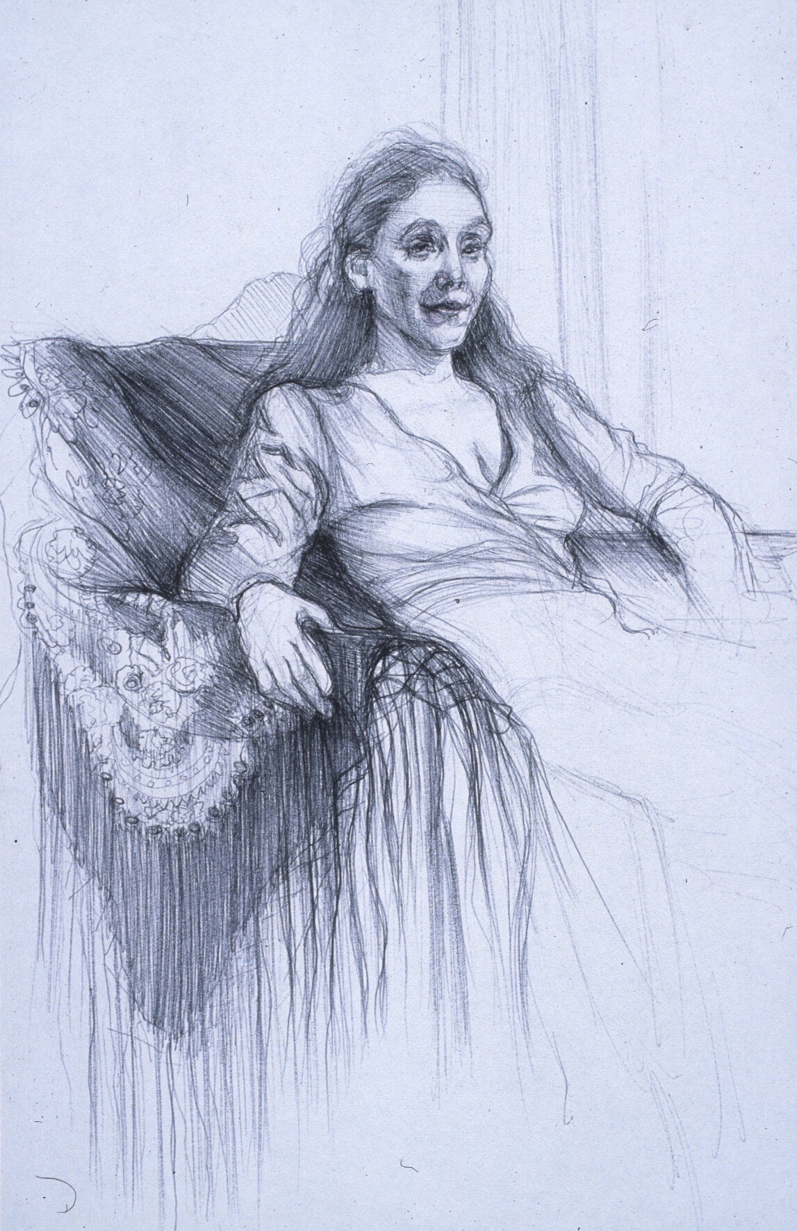 Lou Ann Burkhardt Stephanie , 1999 Pen and ink on paper 13” x 16” framed