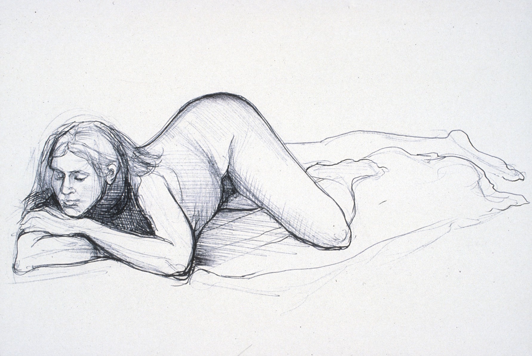 Lou Ann Burkhardt Untitled , 2002 Pen and ink on paper 11” x 14” framed