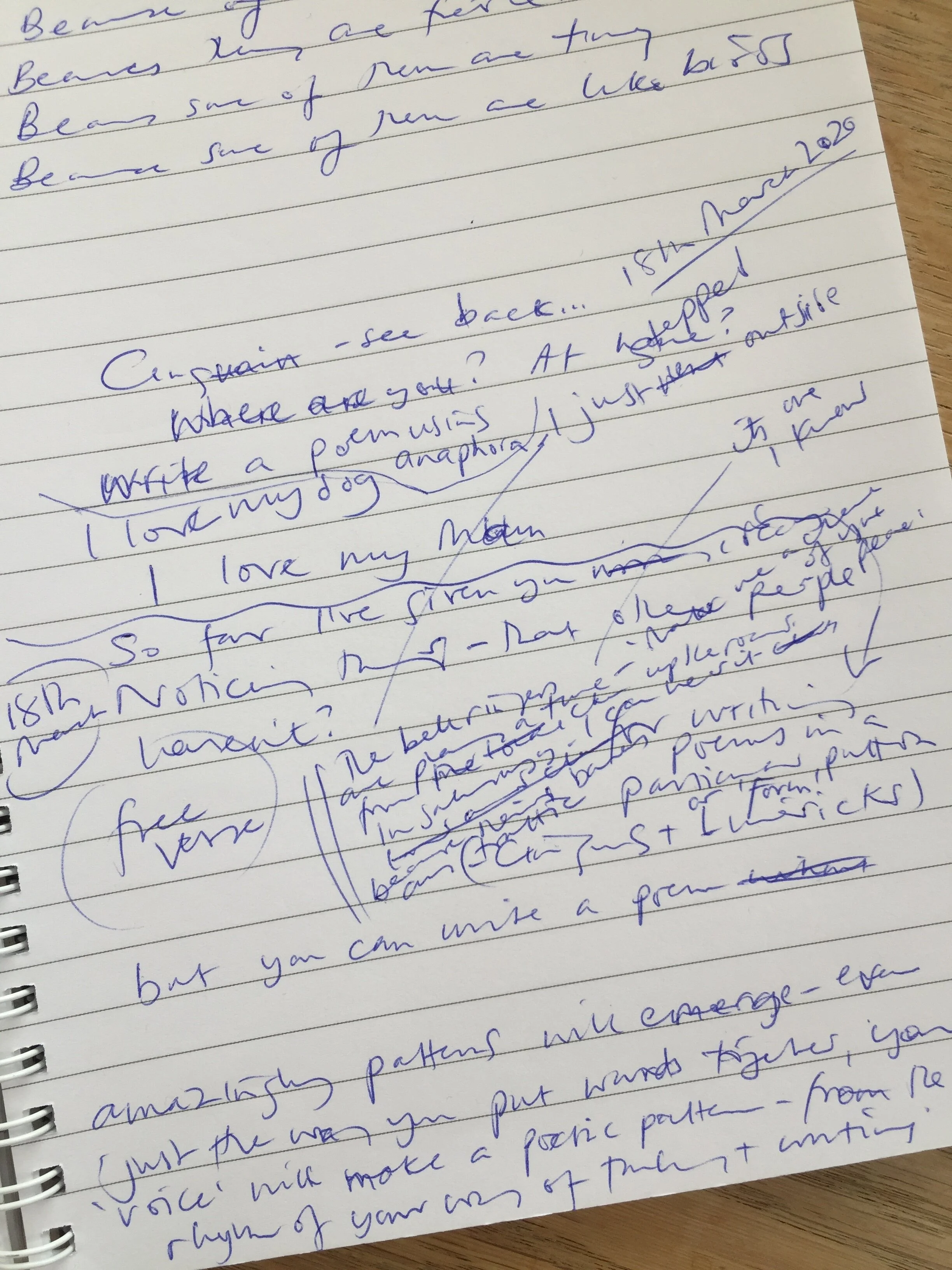 Free Verse really does give you lots of freedom!