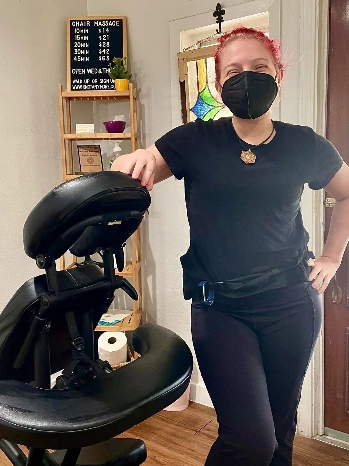 Chair Massage Austin, Houston Knot Anymore