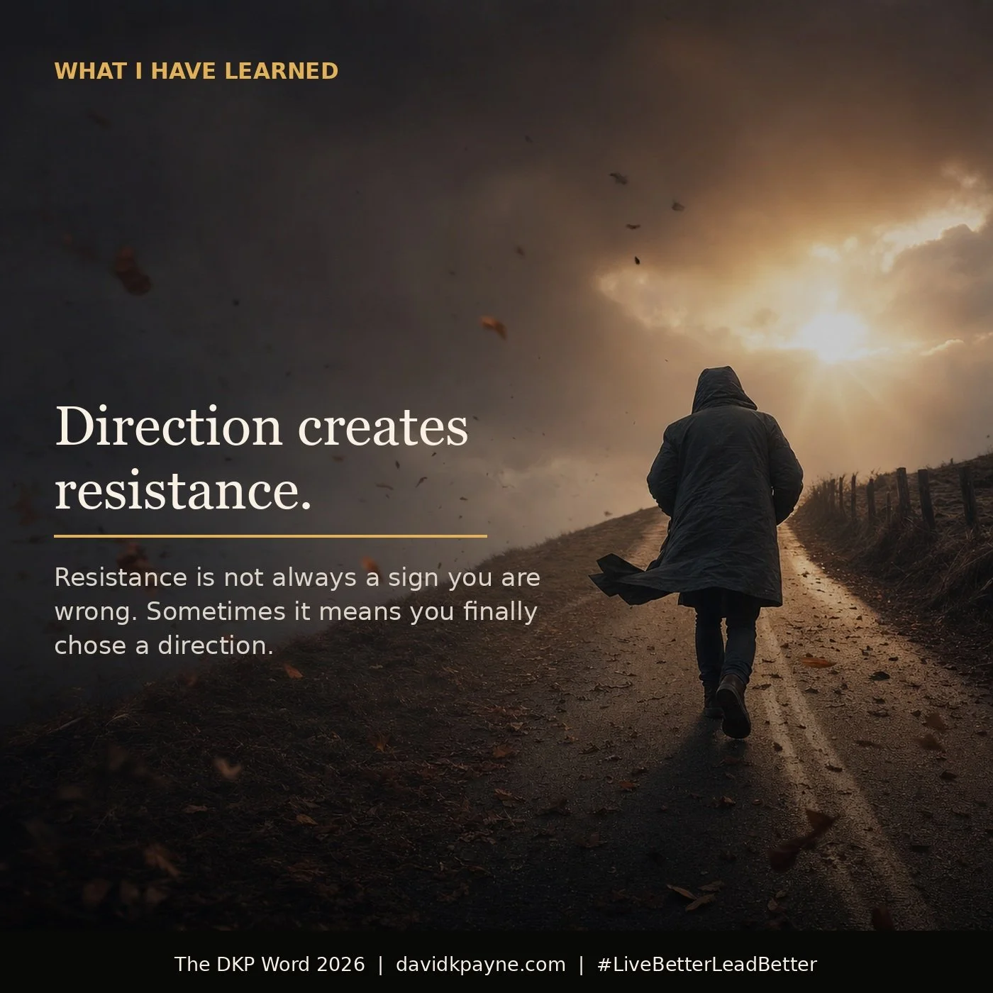 Direction Creates Resistance