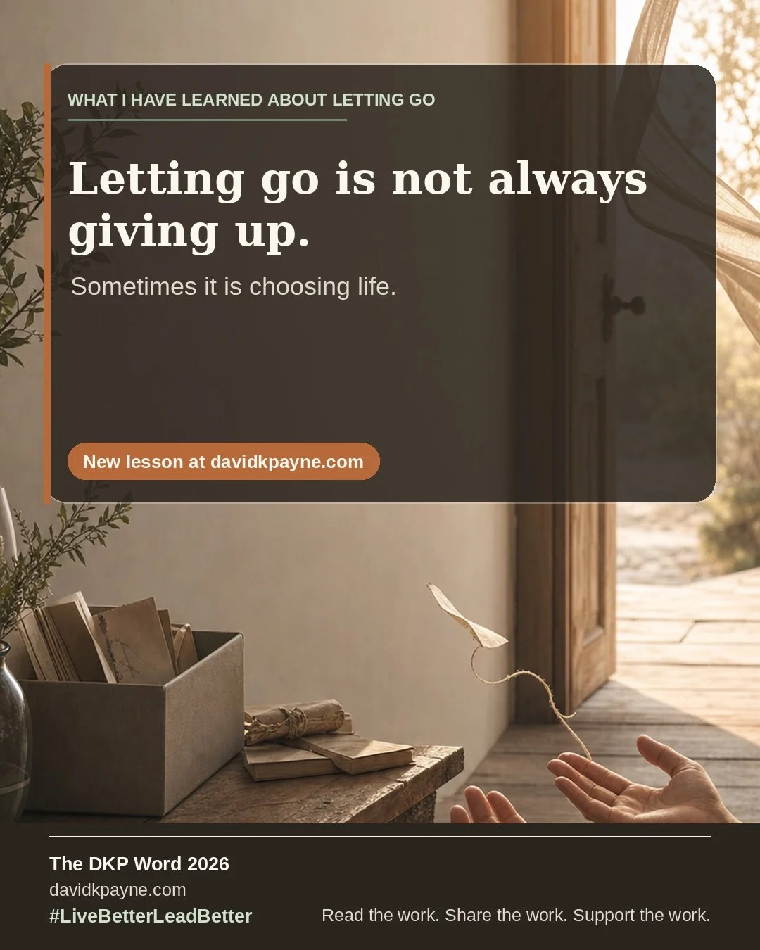 What I Have Learned About Letting Go