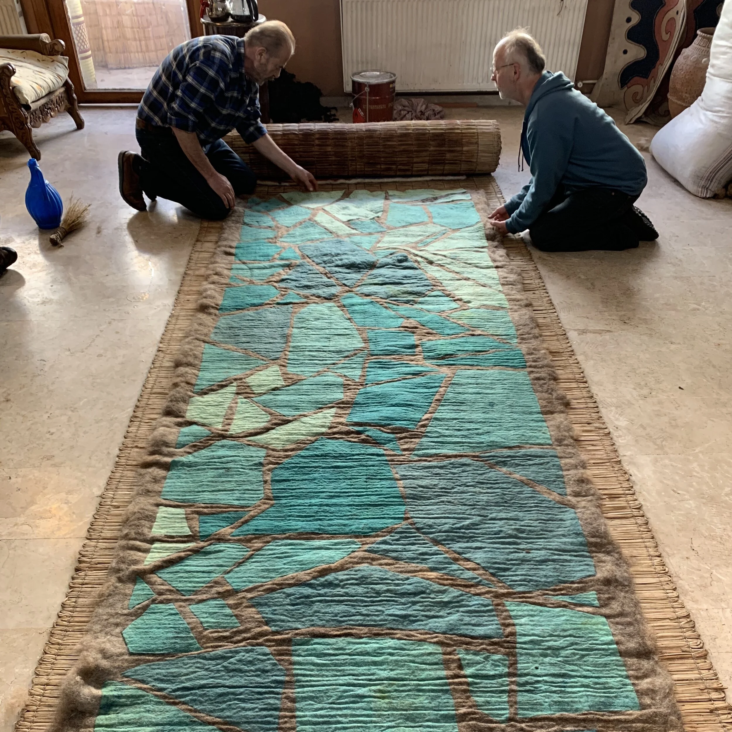 Papa+MehmetW:TurquoiseRug.jpg