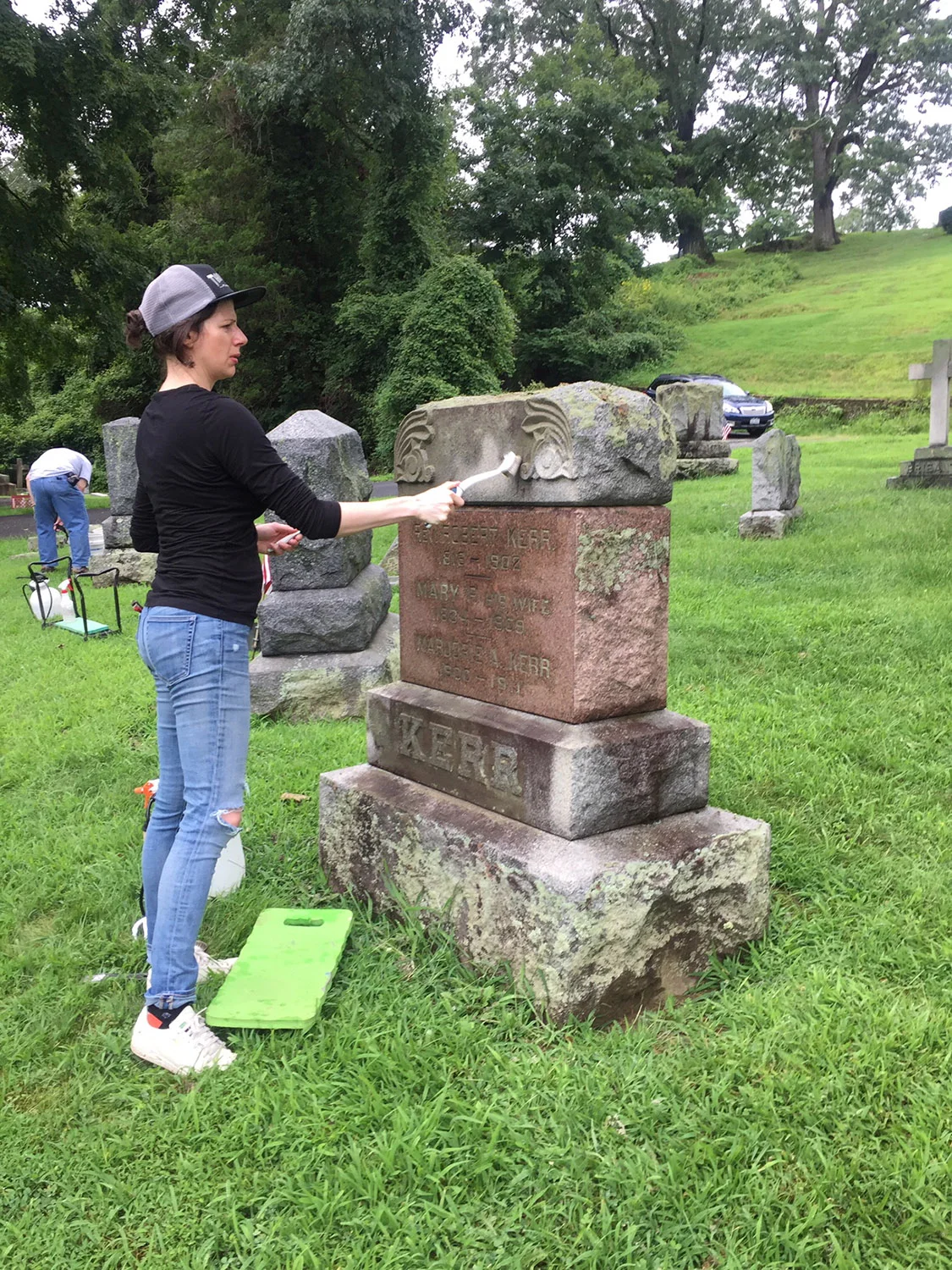 Dale Cemetery Gravestone Cleaning