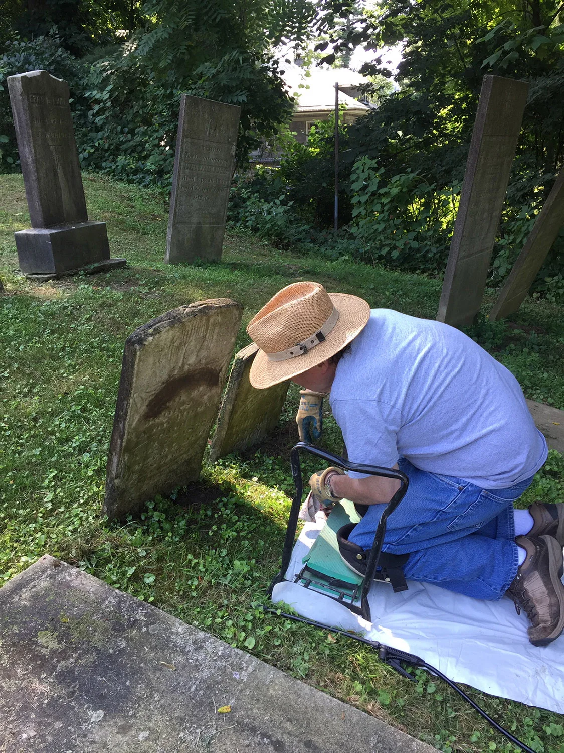 Sparta Cemetery Gravestone Cleaning