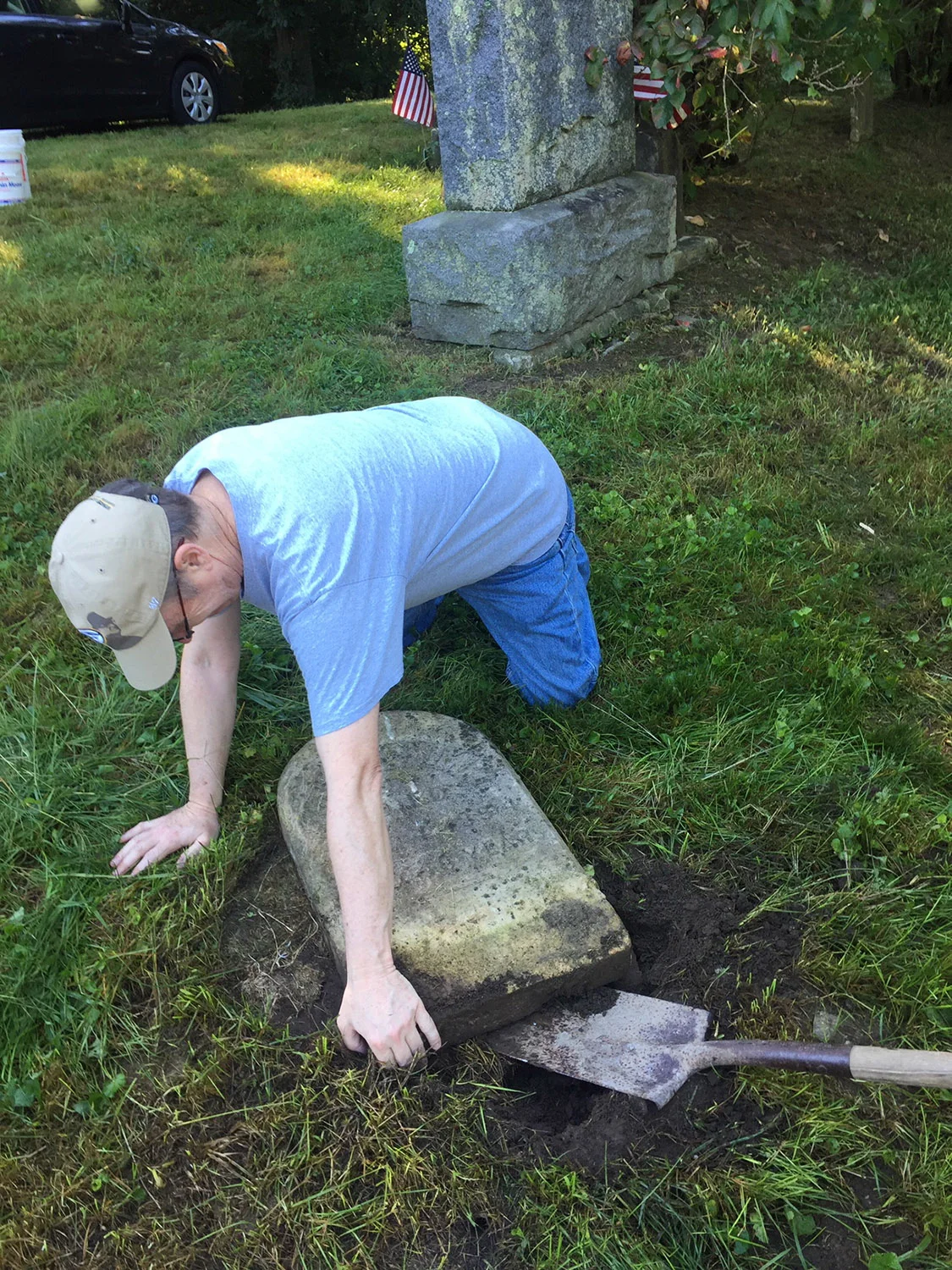 Sparta Cemetery Gravestone Resetting
