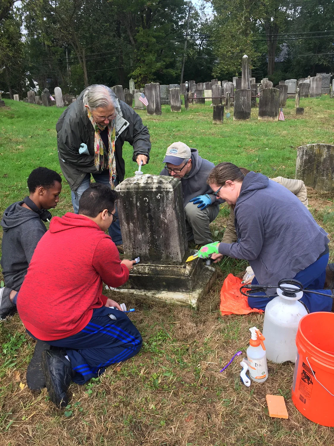 Sparta Cemetery Gravestone Cleaning