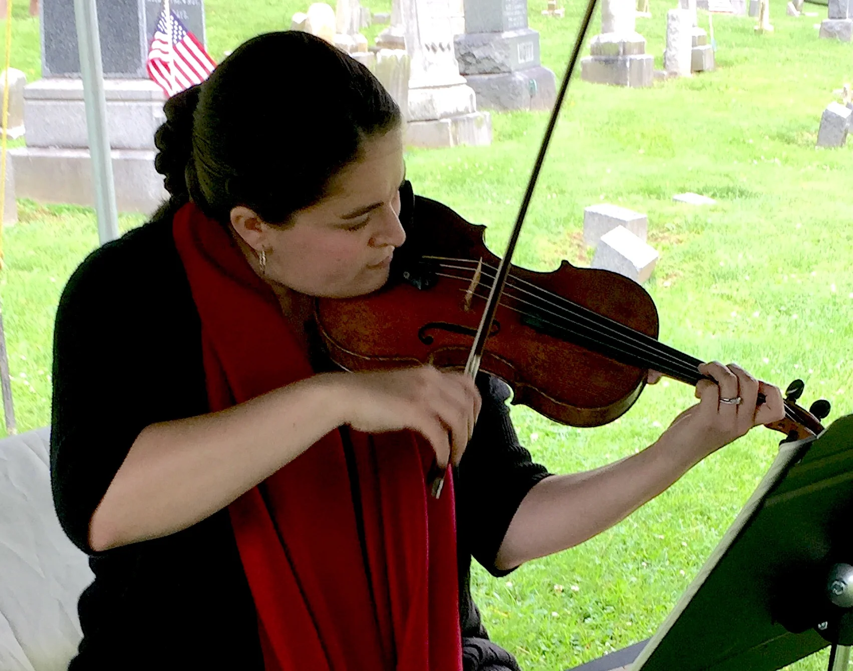 Rachel Alexander performs at Dale Picnic and Music event