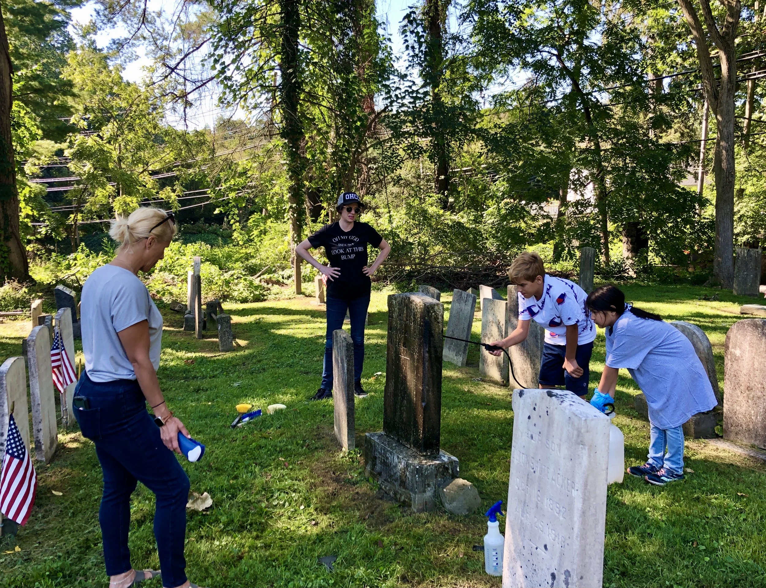 Historic Sparta Cemetery Gravestone Cleaning Workshop