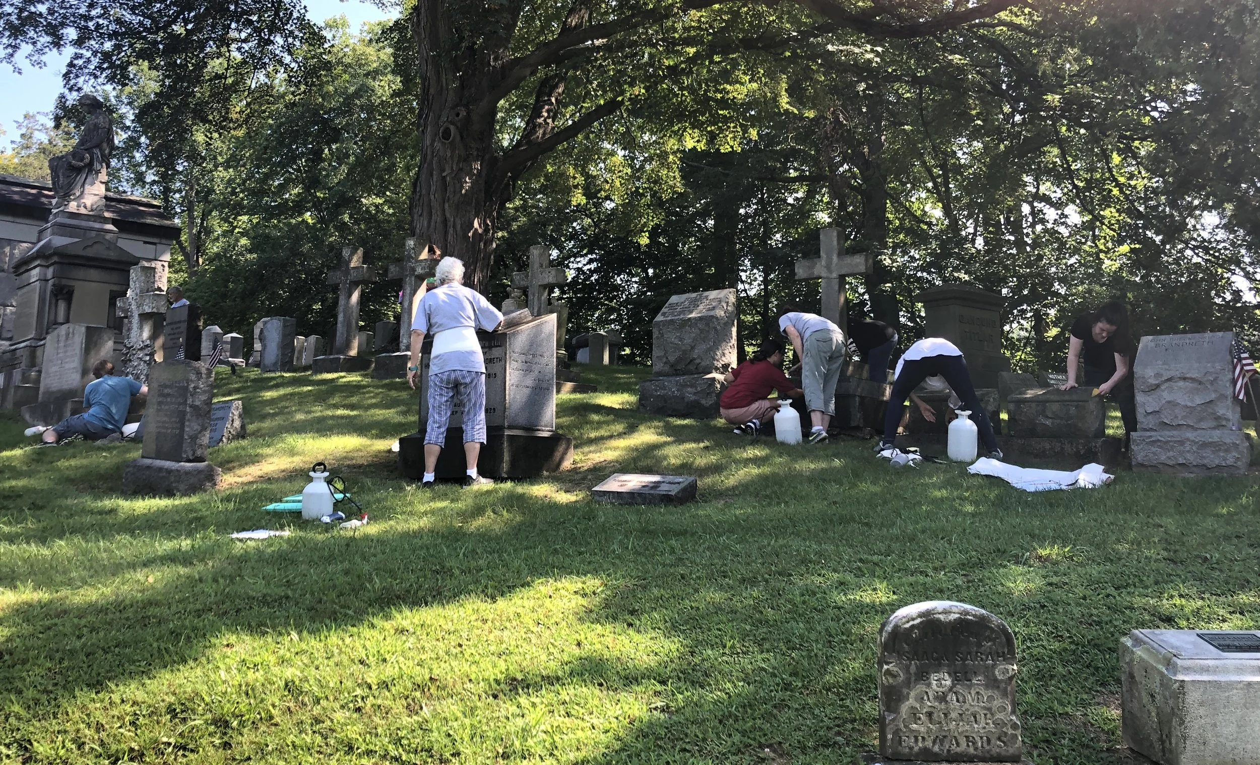 2022 Gravestone Cleaning Workshop Kick Off at Historic Dale Cemetery