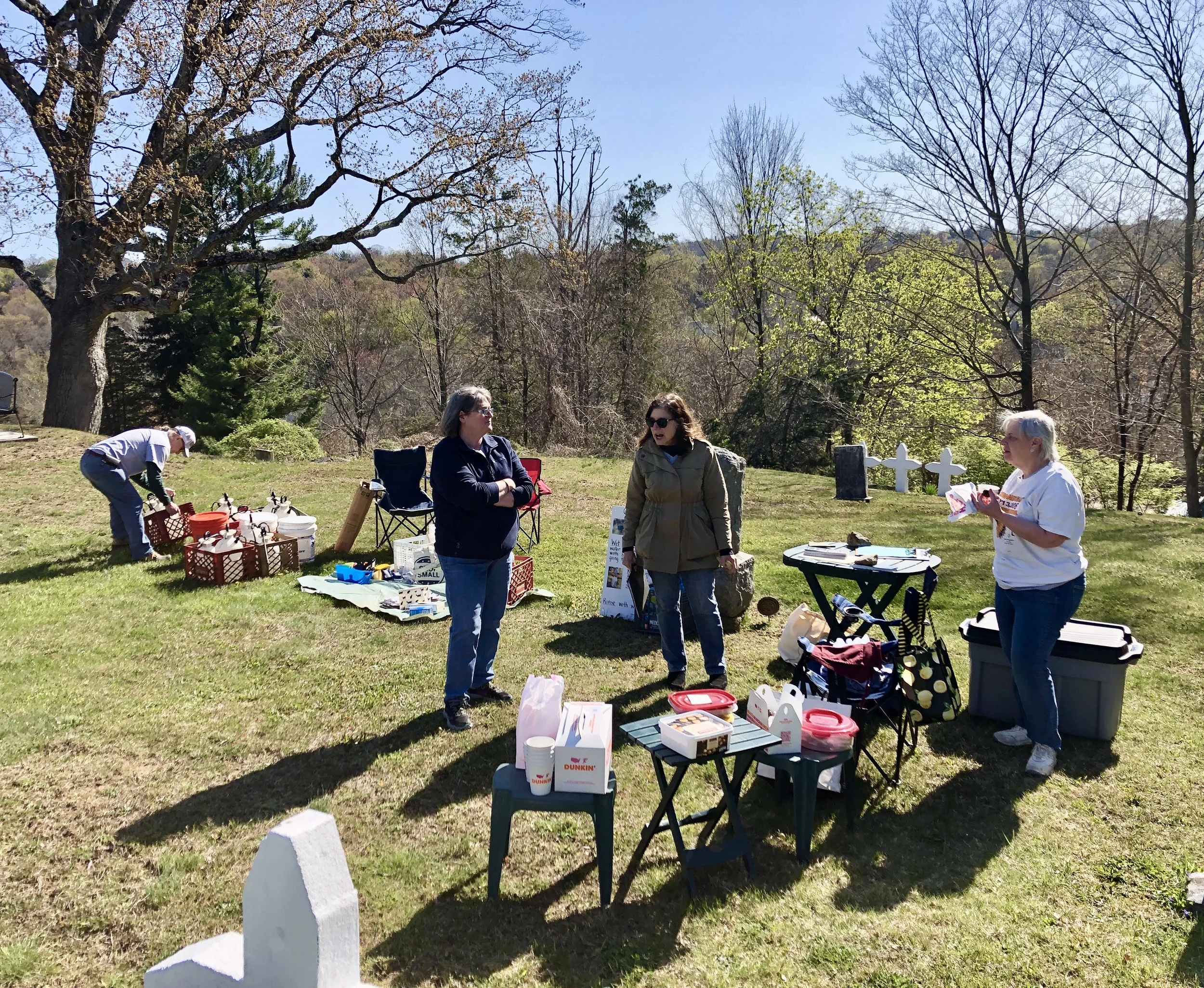 Gravestone Cleaning Workshop at Dale Cemetery