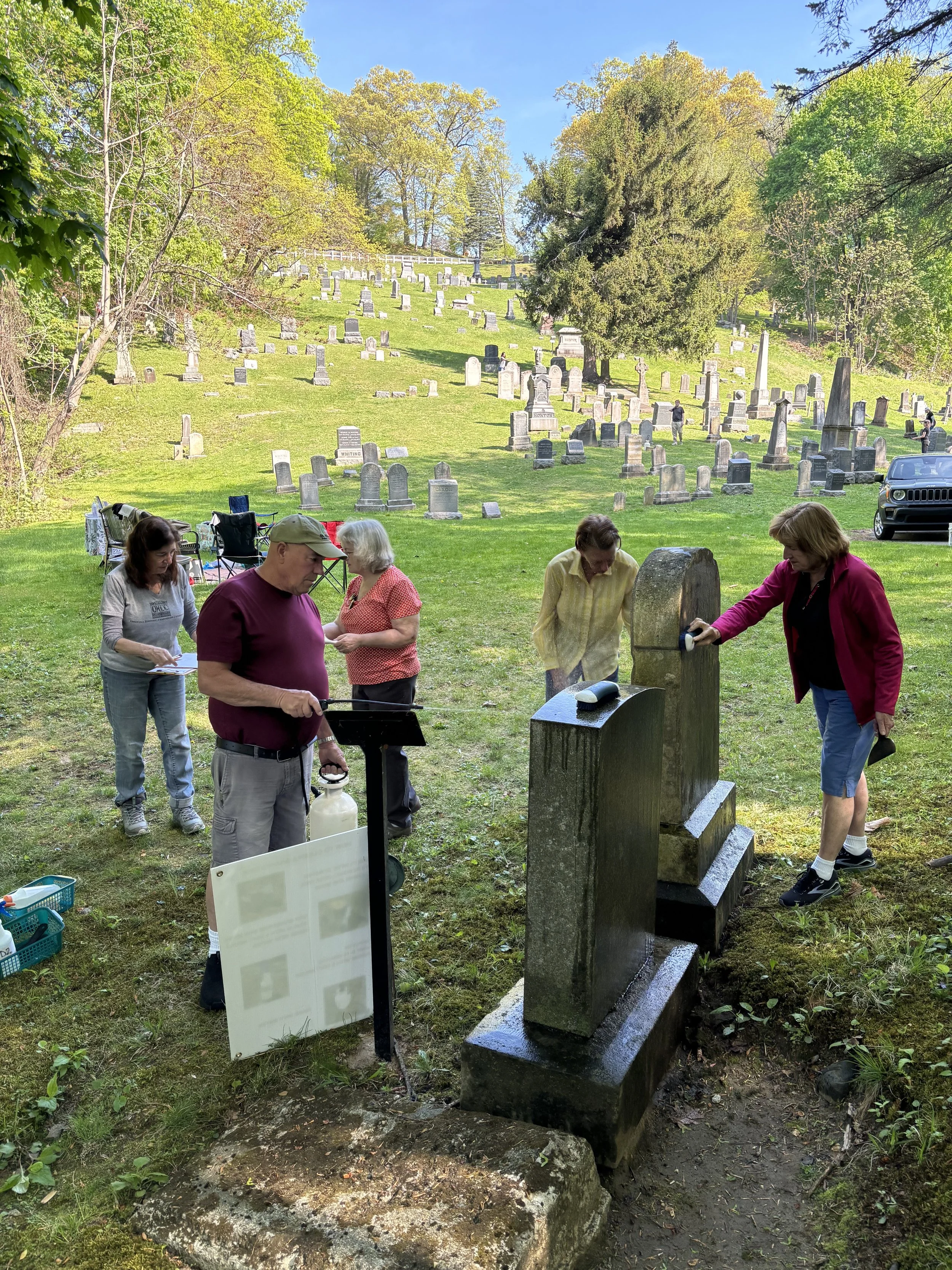 Gravestone Cleaning Workshop at Historic Dale Cemetery