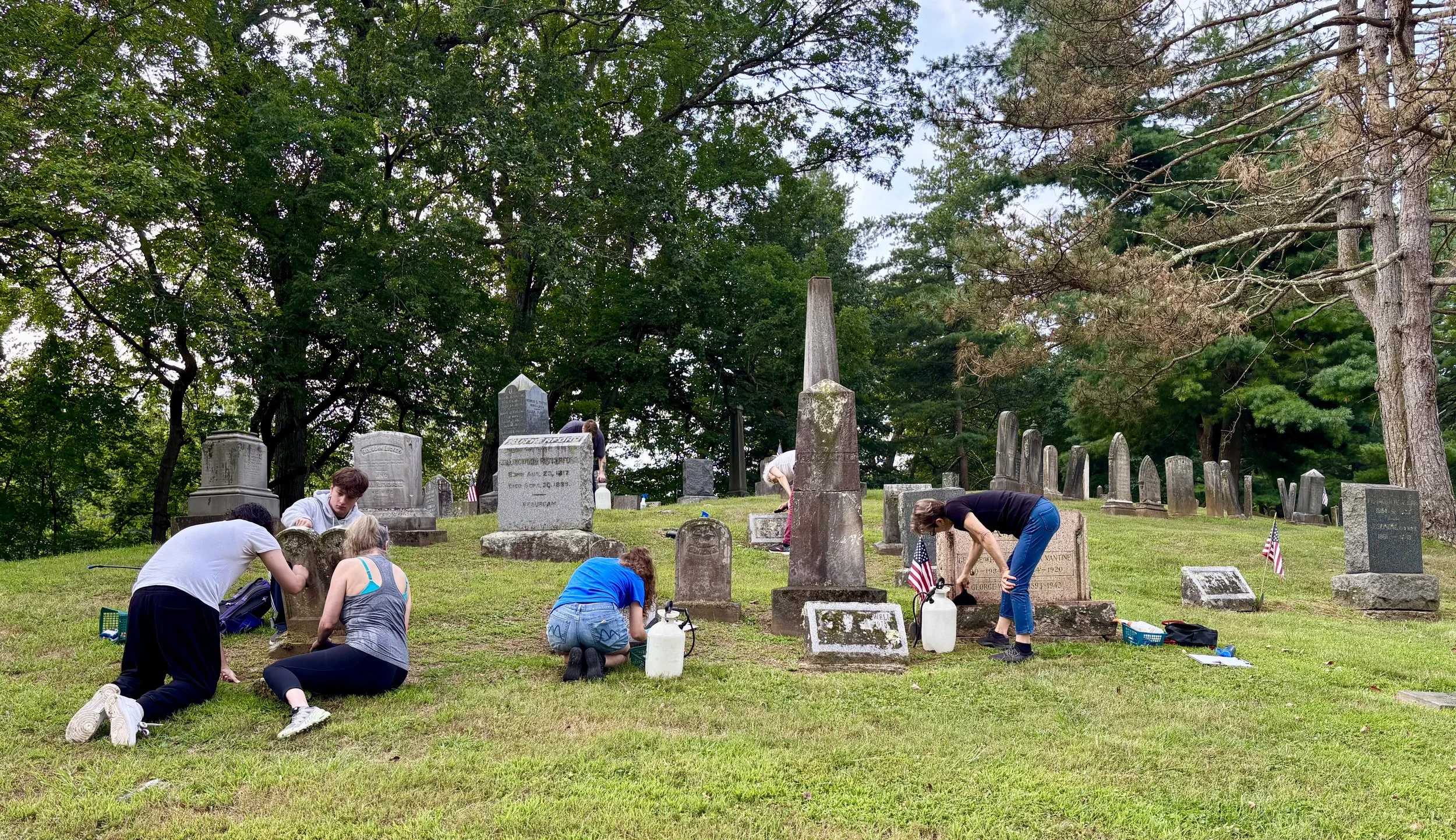 Gravestone Cleaning Workshop at Historic Dale Cemetery