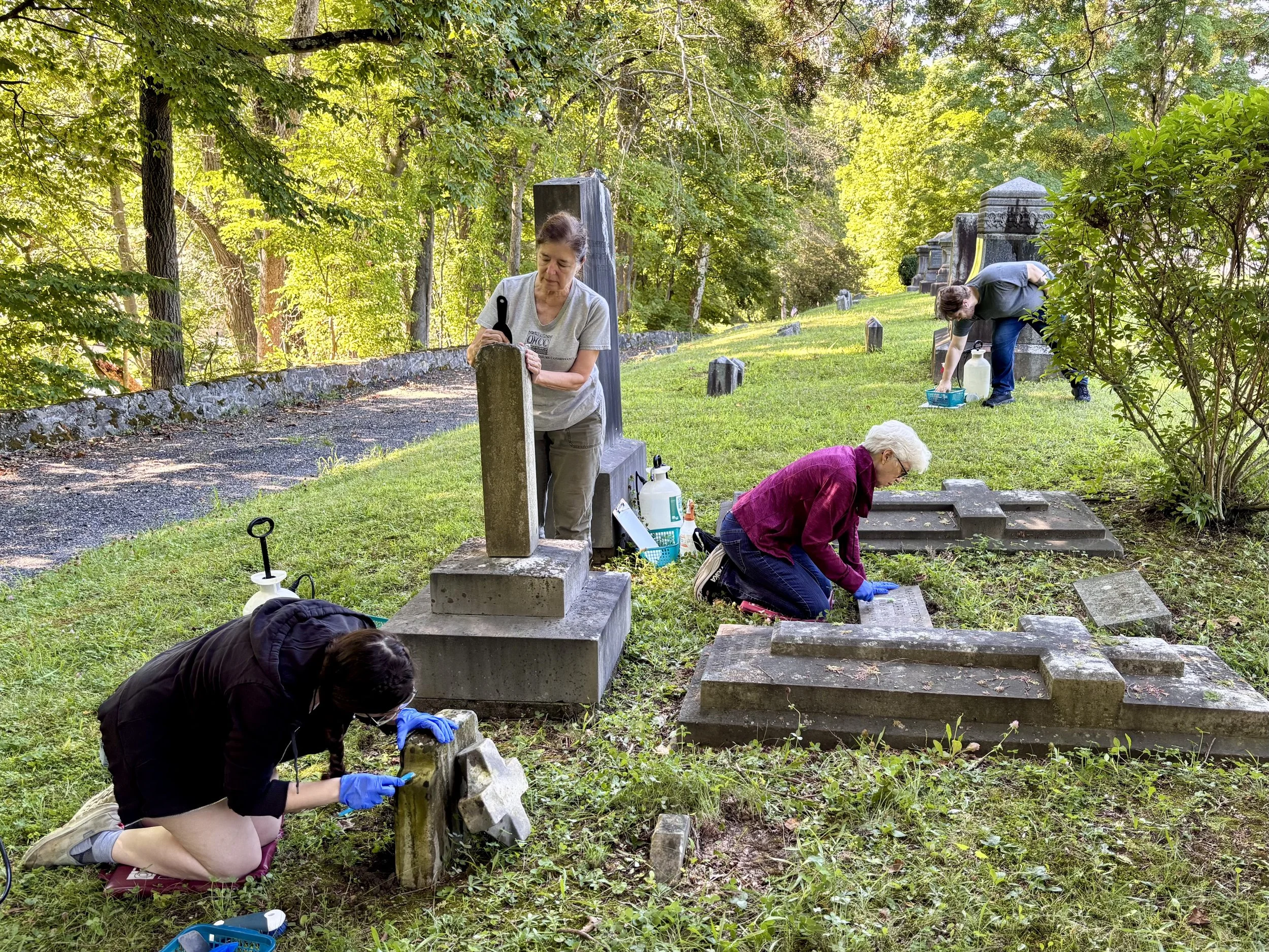 Gravestone Cleaning Workshop at Historic Dale Cemetery