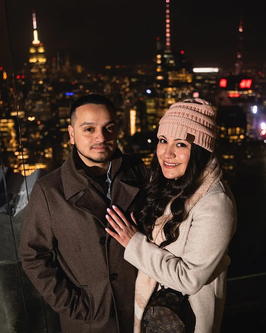 How many people can say they've gotten engaged at @topoftherocknyc just as a massive blizzard was rolling in?

I had the pleasure of shooting Dom and Valerie's engagement a few weeks ago, and it was pure bliss. These two didn't &quot;make the most&qu