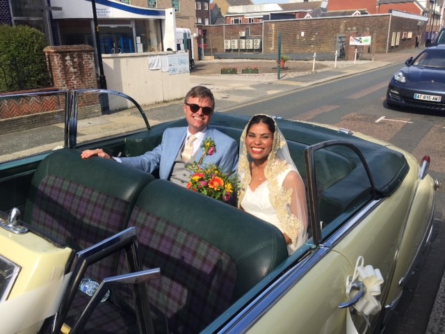 Maryann wedding in car.jpg