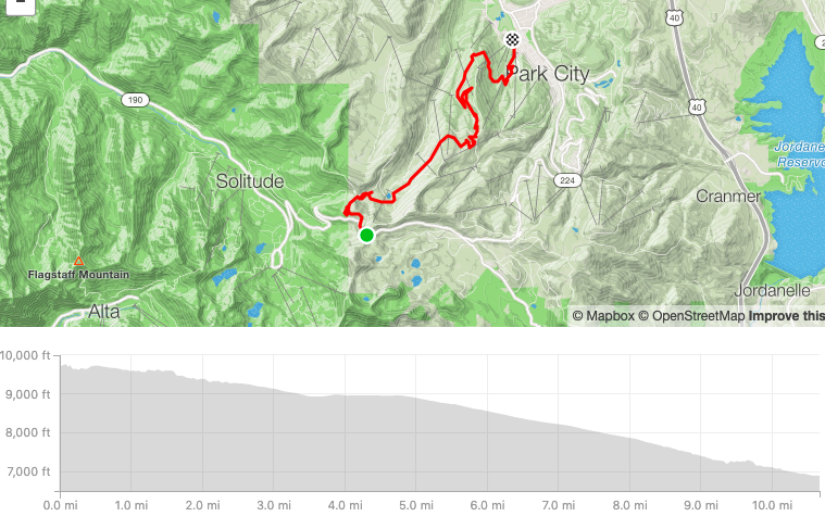 Strava map of day 3 route