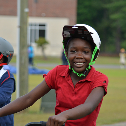 EL Frierson Bicycle Gift to Students