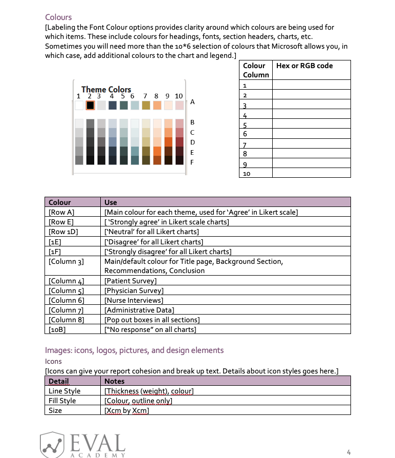 Style Guide Template Word — Eval Academy