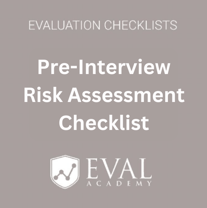 Pre-Interview Risk Assessment Checklist