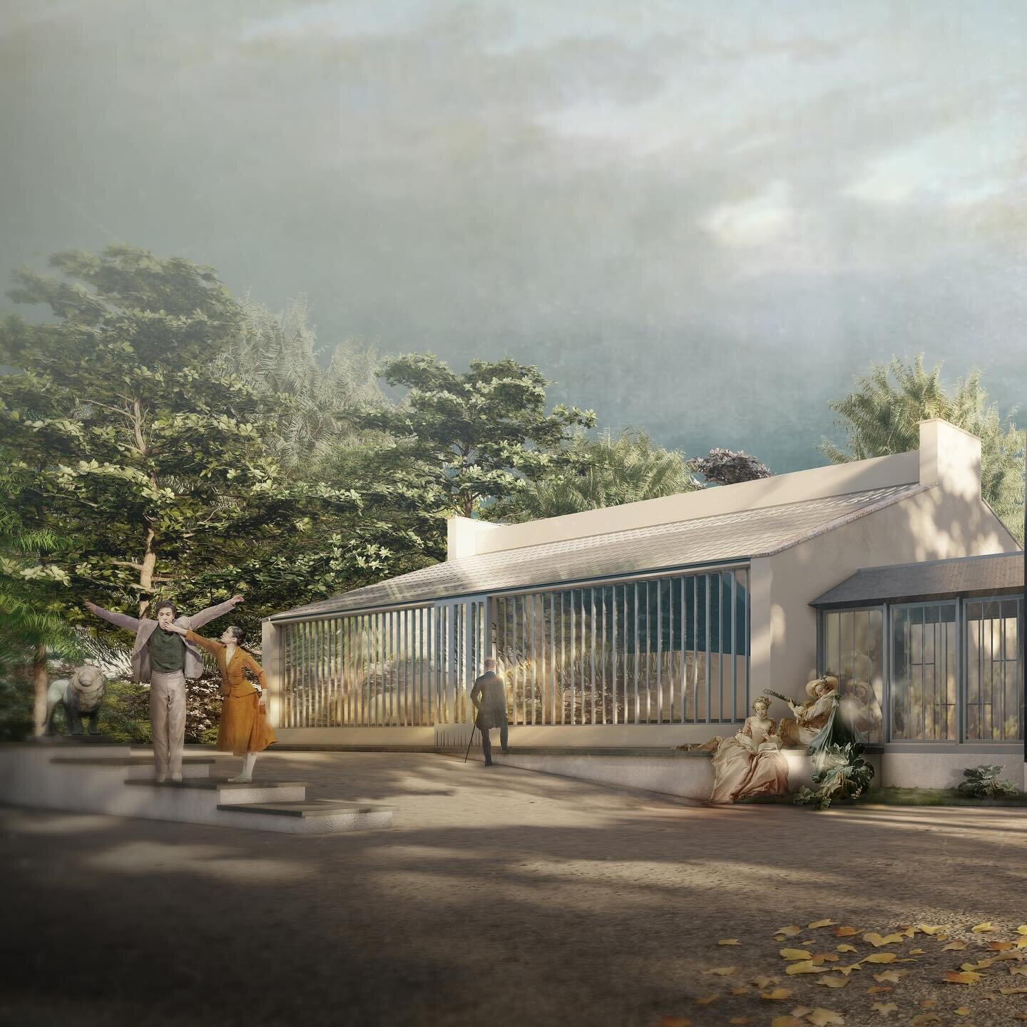 Wettbewerbsbeitrag f&uuml;r die denkmalgesch&uuml;tzte Orangerie des Branitzer Parks / F&uuml;rst P&uuml;ckler Museum. 
In Kooperation mit Inik - Institut f&uuml;r neue Industrielultur
.
#hamburgarchitecture #denkmalschutz #orangerie #bestentrybutlos
