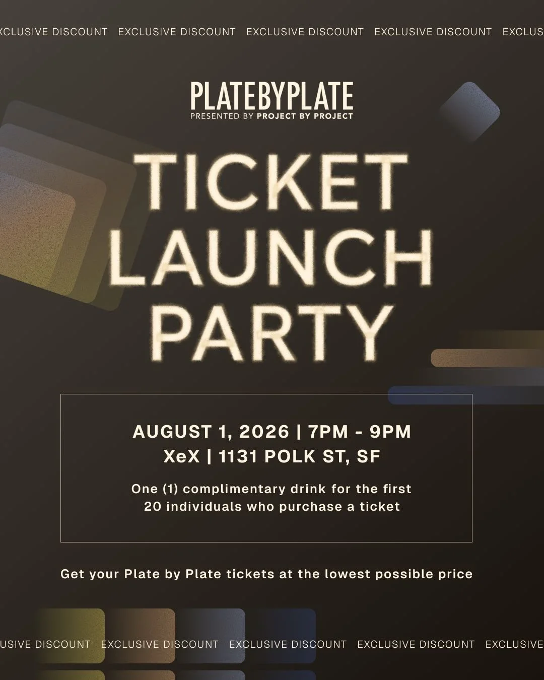 Plate by Plate 2026 Ticket Launch Party