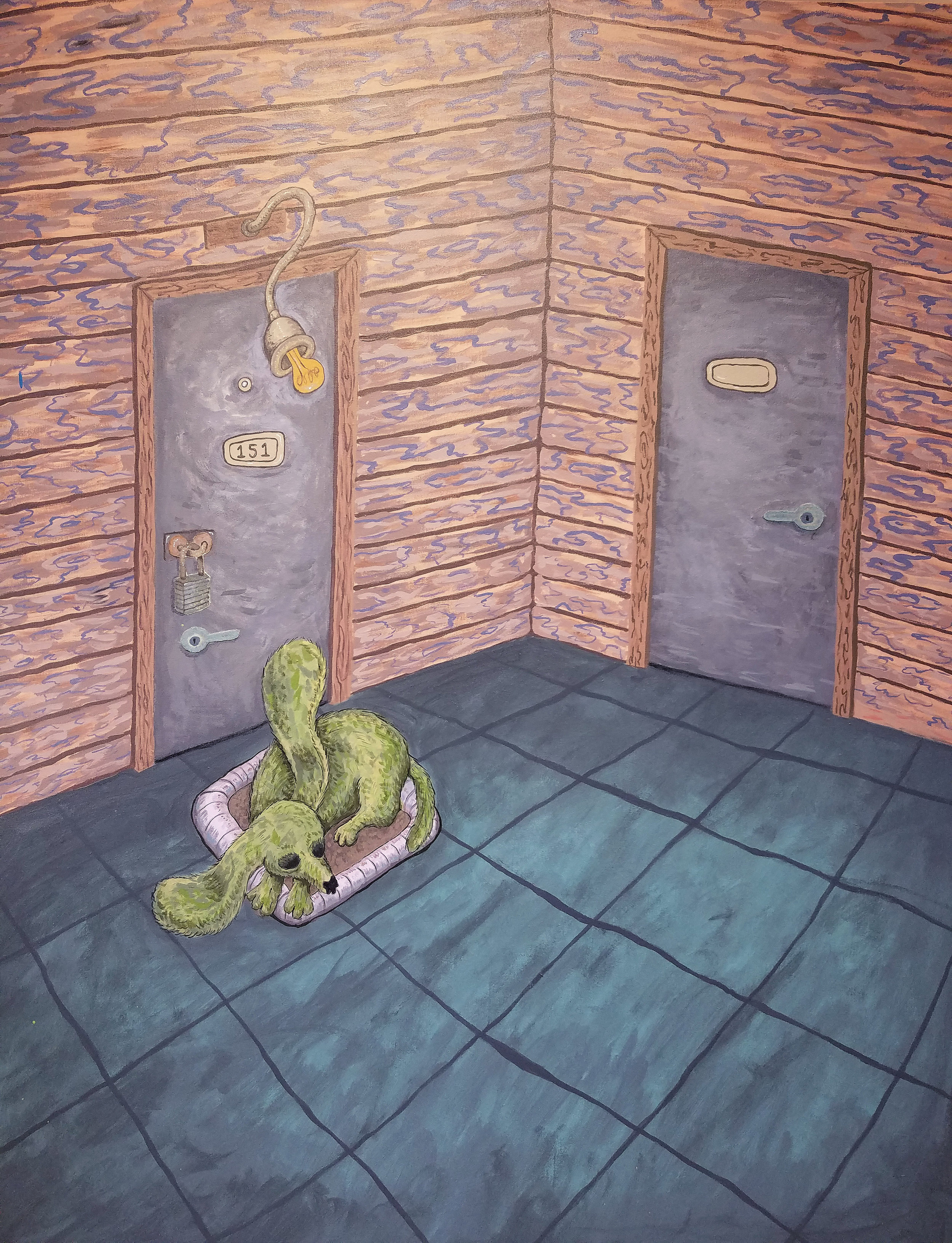 Home Searching , 2018 acrylic on canvas 48 x 60 inches