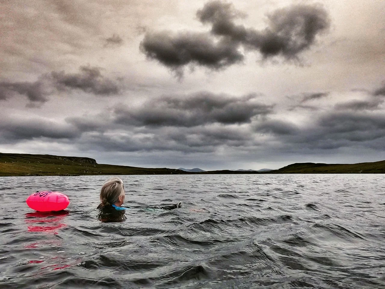 I love going in the sea, but freshwater swimming is something I’ve wanted to try for a long time. I’ve always been hesitant though, as I’ve never been sure which lochs were safe. Recently, a neighbour’s daughter started up a wild swimming tour business, and as soon as I heard that I booked a session with her. She said she knew exactly the place, and so on Monday we headed up a track onto the moor to a little lochan and had an amazing swim. I loved being in that water - so clear and soft and safe. And now I know where the rocky areas and deep spots are, I’ll definitely be back