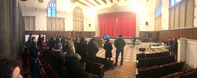 CoaH Brighton singing songs of the gospel message and praying that the gospel truth would be heard and believed, that friends and neighbors will gather next to us in future months as we sing some of these very same songs.