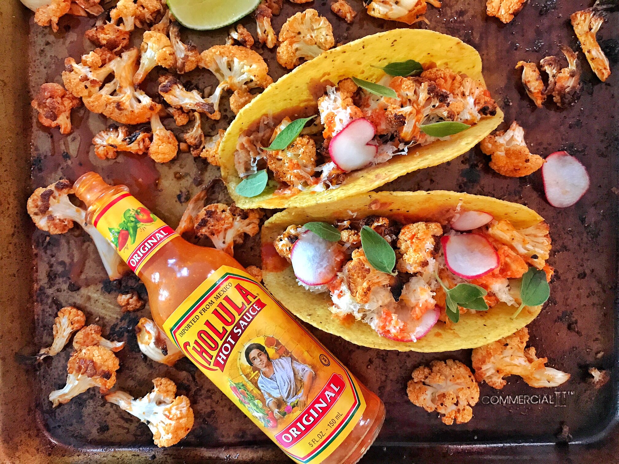 Charred Cholula Cauliflower