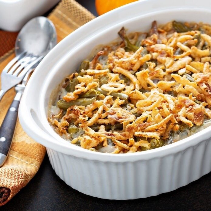 Crabby Old Bay Green Bean Casserole