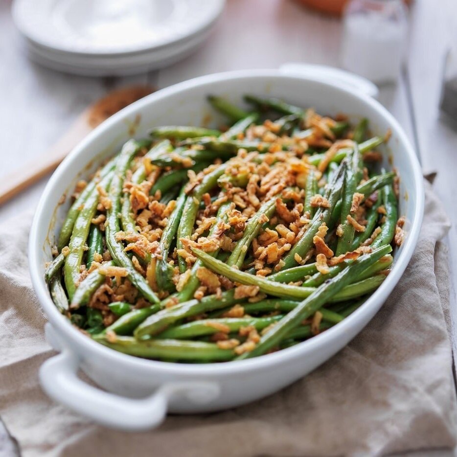 Chili Garlic Green Bean Casserole