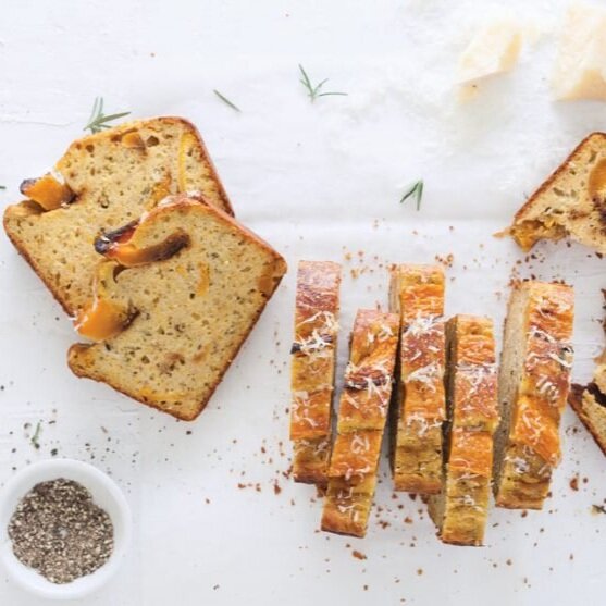 Butternut Squash Pound Cake with Black Pepper and Parmesan