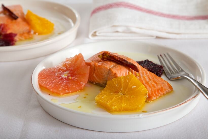 GO WILD! With Poaching Salmon in Olive Oil