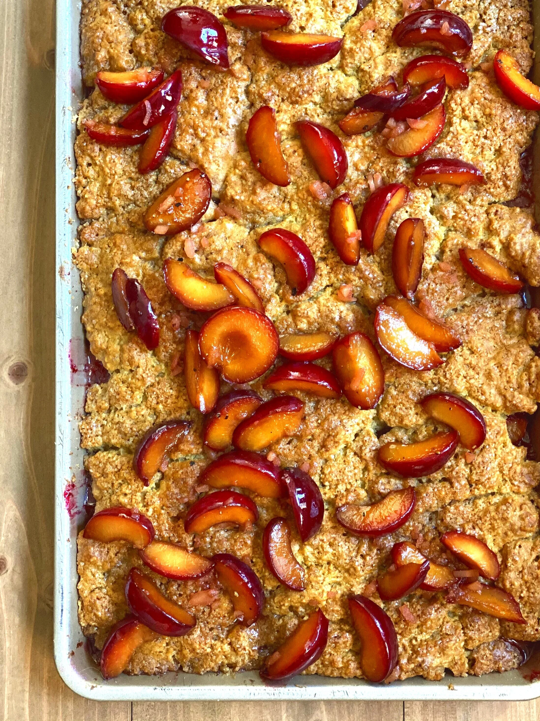 Brown Butter Biscuit Batter with Summer Fruit